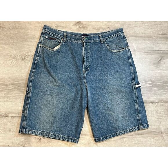 Vintage Tommy Hilfiger Jean Shorts Carpenter Denim Jorts Y2K Men's 40‎ - Picture 1 of 8